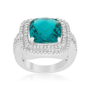 Candy Aqua Cocktail Ring - Jewelry Xoxo