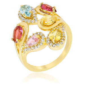 Multi-Color Cocktail Ring - Jewelry Xoxo