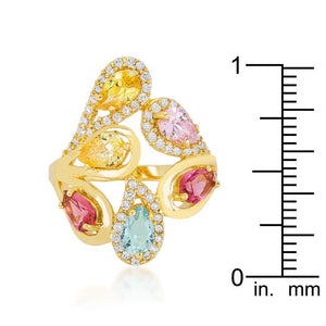 Multi-Color Cocktail Ring - Jewelry Xoxo