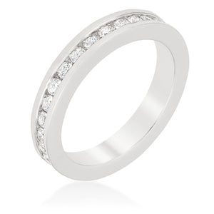 Channel Set Eternity Band - Jewelry Xoxo