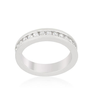 Channel Set Eternity Band - Jewelry Xoxo