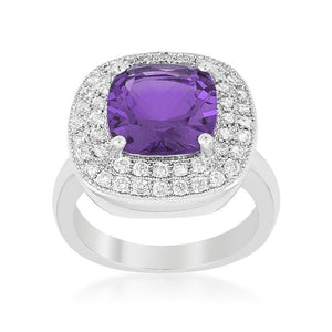 Purple Bridal Cocktail Ring - Jewelry Xoxo