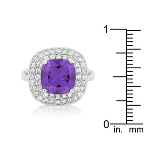 Purple Bridal Cocktail Ring - Jewelry Xoxo