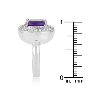 Purple Bridal Cocktail Ring - Jewelry Xoxo