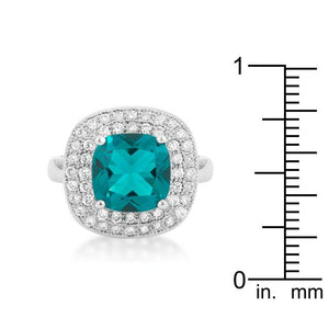 Aqua Bridal Cocktail Ring - Jewelry Xoxo
