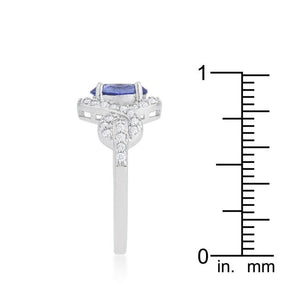 Tanzanite Halo Pave Cocktail Ring - Jewelry Xoxo