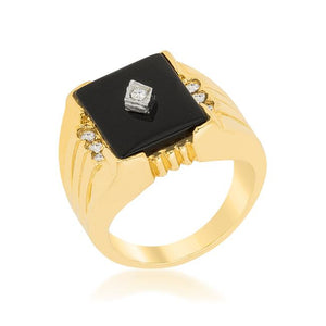 Black Onyx Mens Ring - Jewelry Xoxo
