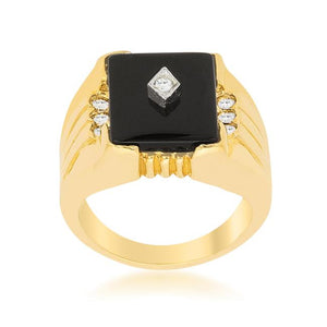 Black Onyx Mens Ring - Jewelry Xoxo