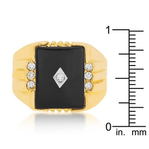 Black Onyx Mens Ring - Jewelry Xoxo