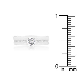 Three Ring Ceramic Set White - Jewelry Xoxo