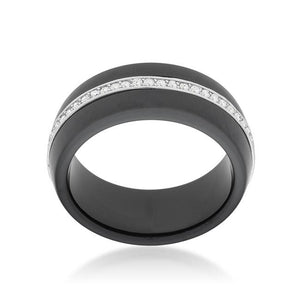 Ceramic Band Ring - Black - Jewelry Xoxo
