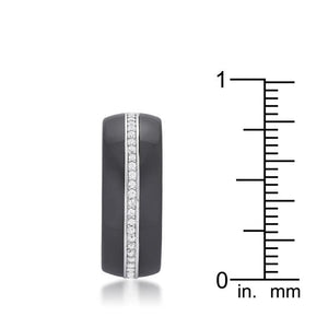 Ceramic Band Ring - Black - Jewelry Xoxo