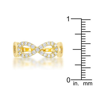 Mina 0.35ct CZ 14k Gold Infinity Ring - Jewelry Xoxo