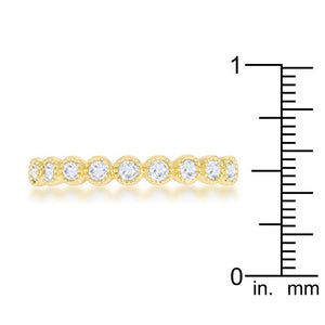 Bea 0.27ct CZ 14k Gold Delicate Band - Jewelry Xoxo