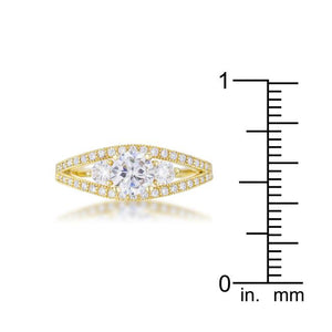 Genna 1.1ct CZ 14k Gold Delicate Classic Ring - Jewelry Xoxo