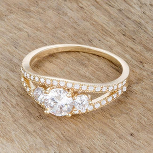 Genna 1.1ct CZ 14k Gold Delicate Classic Ring - Jewelry Xoxo