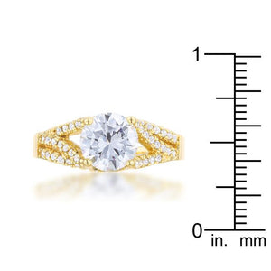 Irine 2.3ct CZ 14k Gold Classic Ring - Jewelry Xoxo