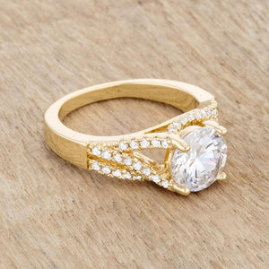 Irine 2.3ct CZ 14k Gold Classic Ring - Jewelry Xoxo