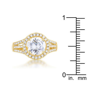 Marylin 2.5ct CZ 14k Gold Classic Ring - Jewelry Xoxo