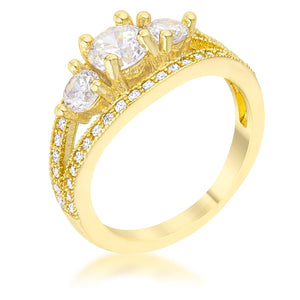 Geneviere 1.45ct CZ 14k Gold Classic Ring - Jewelry Xoxo