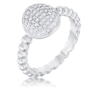 Stunning CZ Rhodium Ring - Jewelry Xoxo