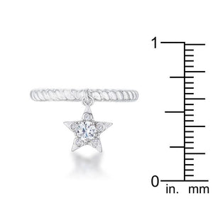 Cubic Zirconia Star Charm Fashion Ring - Jewelry Xoxo