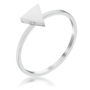 Stainless Steel Triangle Stackable Ring - Jewelry Xoxo