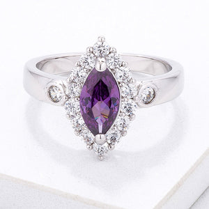 Stunning 1 Ct. Marquise Halo Ring - Jewelry Xoxo