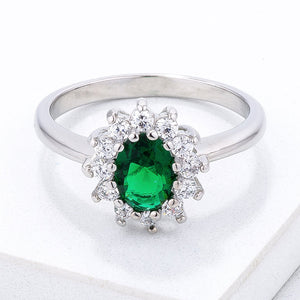 Emerald Green CZ Mini Royal Ring - Jewelry Xoxo