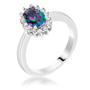 Mystic CZ Petite Oval Ring - Jewelry Xoxo