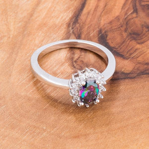 Mystic CZ Petite Oval Ring - Jewelry Xoxo