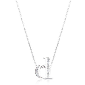 Pave Initial D Pendant - Jewelry Xoxo