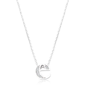 Pave Initial E Pendant - Jewelry Xoxo