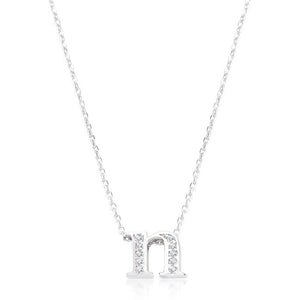 Pave Initial N Pendant - Jewelry Xoxo