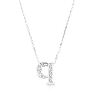 Pave Initial Q Pendant - Jewelry Xoxo