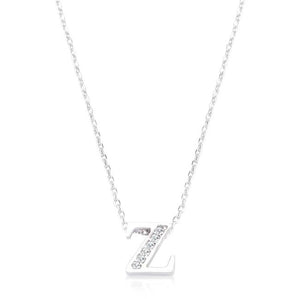 Pave Initial Z Pendant - Jewelry Xoxo