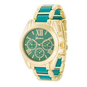 Teal Gold Watch - Jewelry Xoxo