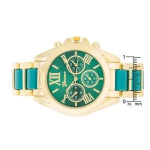 Teal Gold Watch - Jewelry Xoxo