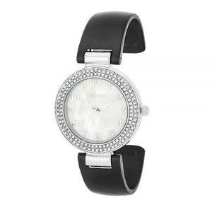 Crystal Watch - Black - Jewelry Xoxo