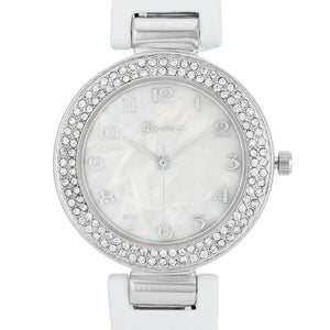 Crystal Watch - White - Jewelry Xoxo