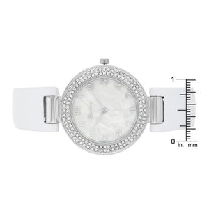 Crystal Watch - White - Jewelry Xoxo