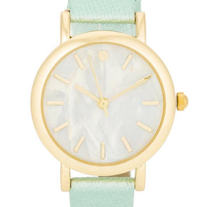 Mint Leather Watch - Jewelry Xoxo