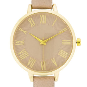 Classic Thin Leather Watch - Jewelry Xoxo