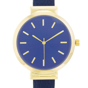 Classic Leather Cuff Watch - Jewelry Xoxo