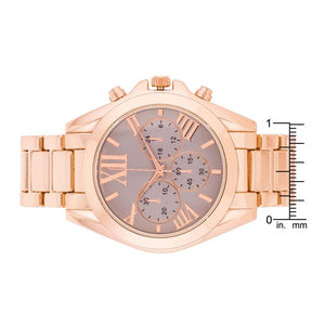 Roman Numeral Rose Gold Watch - Jewelry Xoxo