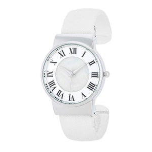 Classic Leather Cuff Watch - Jewelry Xoxo
