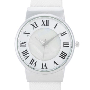 Classic Leather Cuff Watch - Jewelry Xoxo