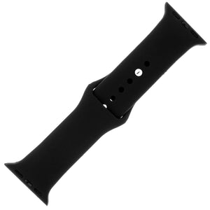 Classic Black Silicone Sports Watch Band 42mm - Jewelry Xoxo