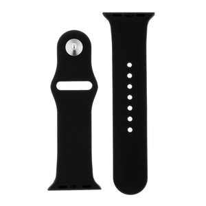 Classic Black Silicone Sports Watch Band 38mm - Jewelry Xoxo