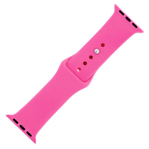 Hot Pink Silicone Sports Watch Band 38mm - Jewelry Xoxo